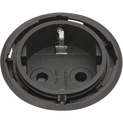 EVOline 159280002500 One stopcontact zwart DM 59 mm