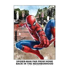 Marvel Spider-Man: Far from Home, Back in the Neighborhood Micro Raschel Throw Blanket, 46" x 60", Multi Color