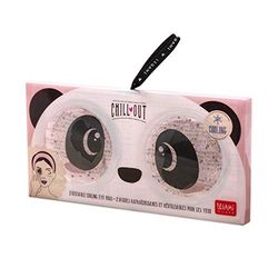 Legami - Refreshing and reusable eye coolers, 2 eye discs with soothing effect, panda theme, instant relief after ten minutes after application