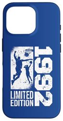 Basketball-Players Vintage born 1992 Birthday Basketball Case for iPhone 16 Pro
