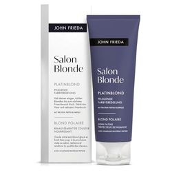 John Frieda Salon Blonde – Blond platine – Finition de couleur – Maintient le ton blond froid et glacé jusqu'à la prochaine visite du coiffeur – Contenu : 120 ml – Formule sans ammoniaque ni peroxyde