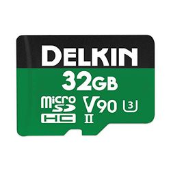 Delkin Devices 32GB POWER microSDHC UHS-II (V90) Memory Card (DDMSDG200032)