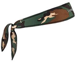 Halo Headband Halo I Tie Sweatband for Both Men and Women No Slip with a Custom Fit, Camo Green