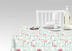 Doge Milano Nappe avec impression numérique, 100% Made in Italy Nappe antidérapante pour salle à manger, lavable et antitache, Modèle Rashida, 240x140 cm
