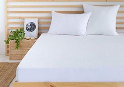 Todocama - Terry Towelling Mattress Protector - Waterproof and Breathable - Adjustable (Bed 160 x 190/200 cm)
