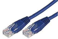 Pro Signal CCAPLEAD 15MBLUE RJ45 Ethernet Patch Lead with CCA Conductor, 15m, Blue