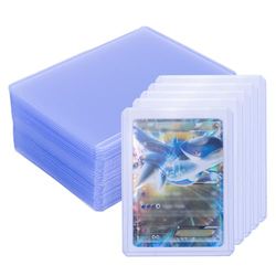 Transparante kaartbeschermhoezen, set van 30 stuks, kaartenhoezen, transparant, normale dikke verzamelkaartenhoezen, geschikt voor sportkaarten, verzamelkaarten, MTG, Pokemon Magic