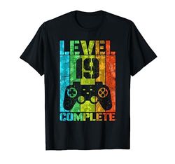 19° Compleanno Uomo Gamer Livello Completo 19 Anni Maglietta