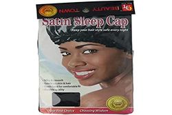 Beauty Town Luxury Satin Chapéu Dormir Preto (21241), Nero, NON Applicare