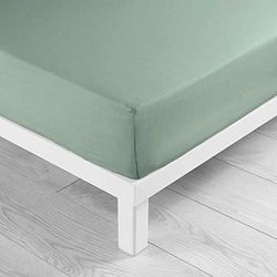 douceur d'intérieur, Lina Sage Fitted Sheet (160 x 200 cm) 100% Cotton