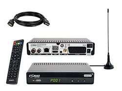 COMAG SL65T2 DVB-T2 mottagare, Freenet TV (privata sändare i HD), PVR Ready, Full HD 1080p, HDMI, SCART, mediaspelare, USB 2.0, 12 V lämplig, 2 m HDMI-kabel och DVB-T2-antenn