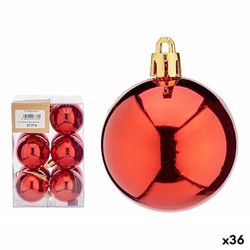 Krist+ Set de Bolas de Navidad Rojo Plástico Ø 5 cm (36 Unidades)