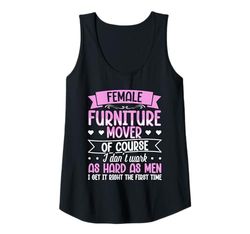 Womens Female Furniture Mover Design For furniture mover Tank Top