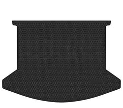 Ucarsol Car Tray Trunk Rear Cargo Liner Custom Fit for Mazda CX-5 CX 5 SUV 2017 2018 2019 Odorless Washable Rubber Foot Carpet Heavy Duty Anti-Slip All Weather Protection Car Trunk Cargo Mat Black