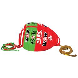 WOW Sports Sleepbobber Towable, Sleepkabel voor Bootbuis, 1-4 Personen