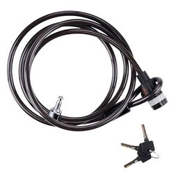 BLACK+DECKER Lucchetto per cavi BXCHBL7005 – Lucchetto per bicicletta familiare – Adatto per biciclette, moto e scooter – Lunghezza 240 cm – Resistente a temperature fino a -20 °C – nero.