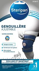 Steripan - Genouillère Ajustable en Néoprène - Soulage la Douleur - Convient pour les 2 Genoux - Aide à Prévenir les Nouvelles Blessures - x1 Taille Unique
