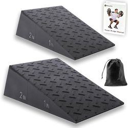 Squat Wedge Block voor hiel verhoogd squat gewichtheffen 2 stuks antislip schuine plank voor squats grote squat blokken kuitbrancard verbeteren mobiliteit balans en kracht prestaties
