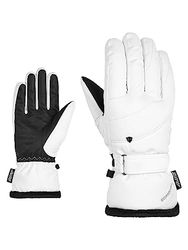 Ziener KAHLI Guanti da sci da donna/sport invernali | Primaloft, fodera in peluche, bianco, 6