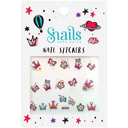 Snails 510200 - Adesivi per unghie per bambini, motivo: principessa