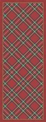 Vilber Wales, Tapis Rouge 04 (52 x 140 x 0,2 cm), PVC Polyester, antidérapant, Lavable, résistant à la Chaleur, avec possibilité de Sets de Table et chemins de Table Assortis
