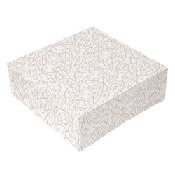 50 stuks taartdozen zonder venster, 250 g/m², 30 x 30 x 8 cm, wit, nano-microgolfkarton