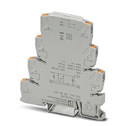 PHOENIX CONTACT PSR-FTB/20/86 filterklem voor het filteren van testpulsen, veilige halfgeleideruitgangen met instelbare filterwaarden, 24 V DC, 20 mA