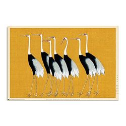 Grupo Erik: Poster Flock of Beautiful Japanese Red Crown Crane| Poster da paretekorin, 61x91,5cm,carta lucida | Poster da muro, incorniciabile | Poster artistici, poster arte moderna,poster decorativo