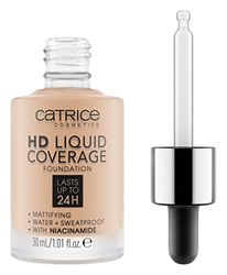 Catrice Makeup flytande HD Flytande Coverage Foundation Nude 30, långvarig matt, vegansk, 30 ml