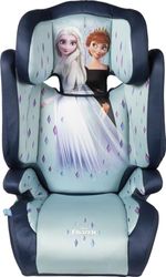 Disney Siège auto Frozen pour la sécurité des filles avec hauteur de 100 à 150 cm avec graphiques d'Elsa et Anna sur fond bleu clair