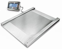 En acier inoxydable durchfahr Balance (IP68) [Kern NFN 600 K Appareil de 1 m] avec auswerte en acier inoxydable (IP65), avec homologuée [M], portée [Max] : 600 kg Capacité, graduation [d] : 200 g