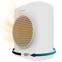 Cecotec Keramische Badkamerkachel ReadyWarm 2000 Max Box Ceramic met 2000 W, LED-display, afstandsbediening en IPX2-bescherming, 15 m2