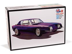 Round2-1/25 1963 Studebaker avanti Modellino di Costruzione, Multicolore, AMT1312