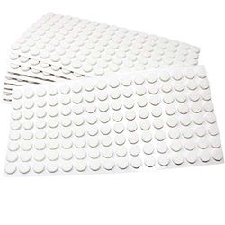 Adsamm® / 1280 x feltrini autoadesivi/Bianco/ø 12 mm/Rotondo/piedini per mobili in feltro da 3.5 mm di spessore/pad protettivi per arredi