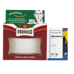 The Goodfellas' smile set Proraso Crema Prebarba, Multicolore + Campioncino The Goodfellas' smile dopobarba Solo