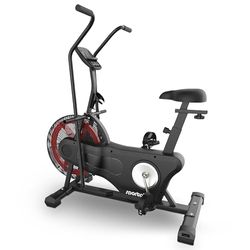 SportPlus Air Bike 2020, Bicicleta elíptica para Uso doméstico, con Doble cinturón, Ordenador, Entrenamiento eficaz, Peso máx. del Usuario 135kg, SP-FB-2000