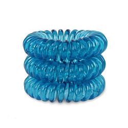 Mediterranean Blue SpiraBobble | Fasce per capelli da donna - Set di 6 elastici per capelli | Elastico per capelli resistente | Anello a spirale per coda di cavallo