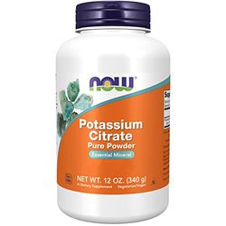 Now Foods, Potassium Citrate, 340g Vegan Powder, Lab-Tested, Minerals, Potassium, Gluten Free, Soy Free, Vegetarian
