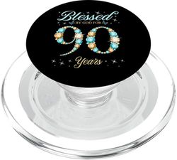 Beato da Dio per 90 anni 90° compleanno B-Day Party PopSockets PopGrip per MagSafe