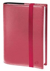 Quo Vadis - Agenda Semainier Civil - Collection Time & Life Large - Fermeture Avec Elastique - Format : 16x24cm -Coloris : Rose - Année : 2025