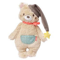 Fehn Ourson Câlin en peluche Bruno - doux pour aider les nouveaux-nés à s'endormir - pour bébé à saisir, à toucher et à câliner - Teddy adaptée aux bébés et jeunes enfants à partir de 0+ mois