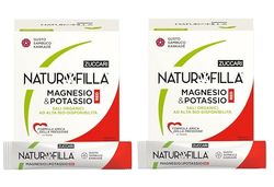 Zuccari Naturofilla Magnesio&Potassio Red, 28 Stick-Pack da 8g, Gusto Sambuco-Karkadè, con Eleuterococco, Baobab e Clorofilla Magnesiaca, Supporta l'Equilibrio Elettrolitico e la Pressione Arteriosa