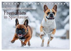 Frenchies in Spiellaune (Tischkalender 2026 DIN A5 quer), CALVENDO Monatskalender: Beliebte quirlige Kleinhunde