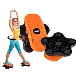 Yes4All Flcd Yes4All - Girador de cintura unisex de nueva generación de disco giratorio para abdominales, tabla de ejercicios de disco giratorio, A. Cardio Twister - Negro/Naranja, Pin UK