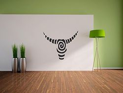 Bull hoofd patroon muur Decal grootte: 900x740 mm_i muurschildering, muur stickers, muur stickers decoratie voor woonkamer, slaapkamer en kinderkamer