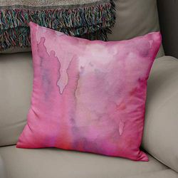 BonaMaison Decoratieve Kussensloop, Aquarel thema Kussenhoezen Bank, Zitkussen, Decoratieve Kussenhoesjes, Kussensloop; Sofa, Slaapkamer, Kantoor, Auto 50x50 Cm - Ontworpen en vervaardigd in Turkije