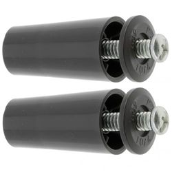 cyclingcolors 2x Butée d'arrêt de lame finale de volet roulant cône Ø22mm longueur 40mm en PVC avec rondelle et vis Store Fenêtre Enroulement Déroulement Coffre Universel, marron foncé