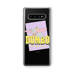 ERT GROUP mobiltelefonfodral för Samsung S10 originalt och officiellt licensierat Disney mönster Dumbo 005 Vit optimalt anpassad till formen på mobiltelefonen, gedeeltelijk transparant