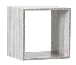 Five Etagère 1 Case - L 34,4 x P 32 x H 34,4 cm - Bois - Gris