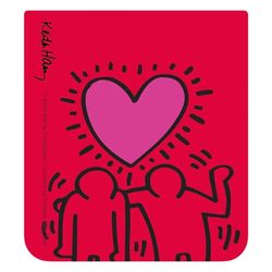 Samsung Galaxy Official Keith Harring 'Heart' contents card for Z Flip5 FlipSuit Case, Dark Red